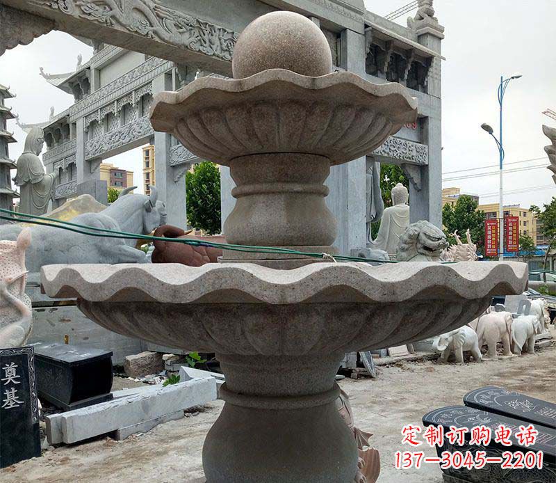 威海大理石多层喷泉石雕