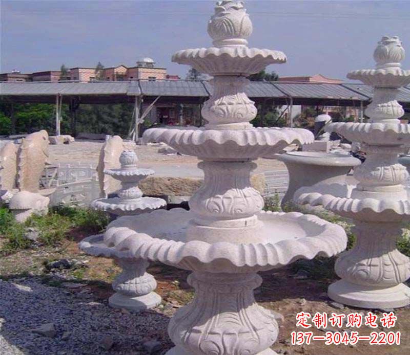 威海石雕喷泉展现精美的艺术灵感