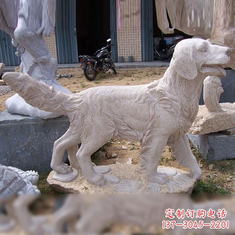 威海大理石狗雕塑——精致的狗雕塑,让你的生活更有趣