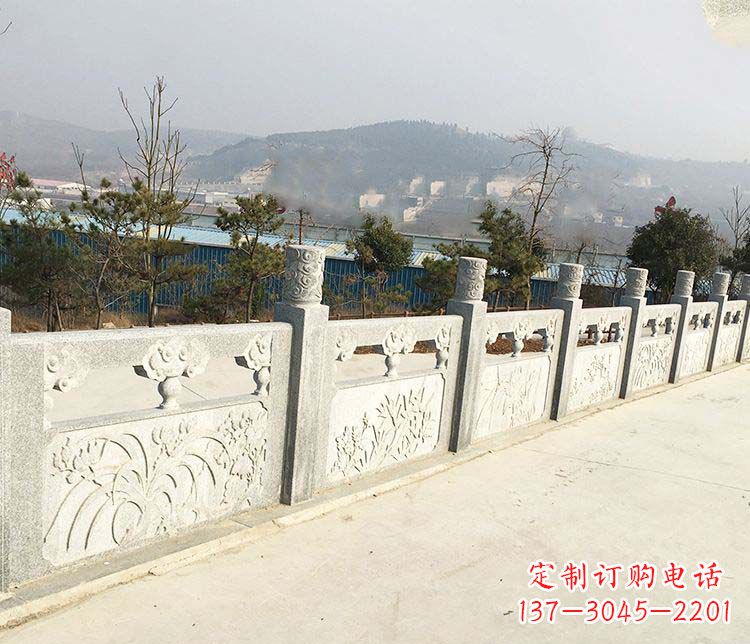 威海大理石护城河栏板石雕