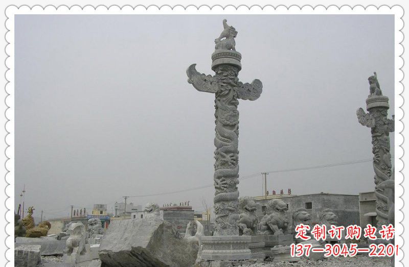 威海精致雕刻,大理石华表雕塑