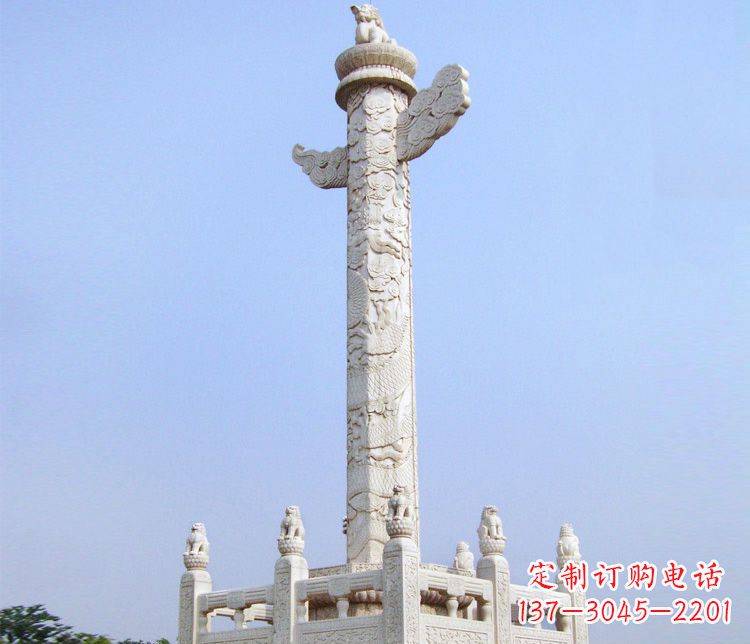 威海大理石华表雕塑