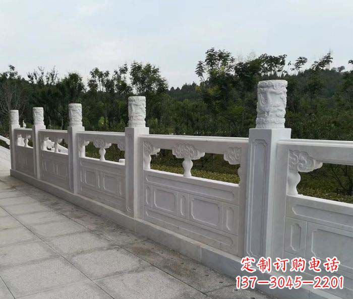 威海精美绝伦大理石栏板雕塑