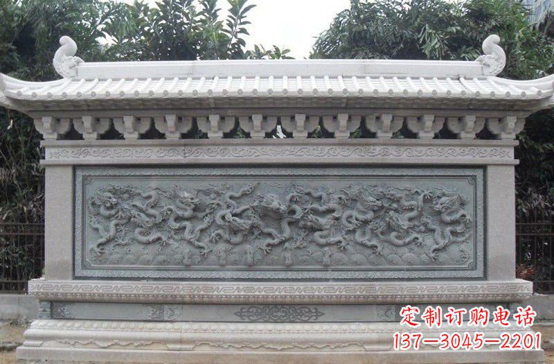 威海大理石九龙壁雕塑