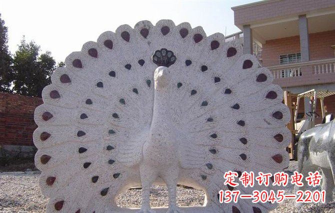 威海精美绝伦的孔雀石雕塑