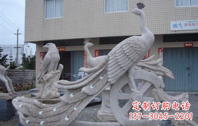威海大理石孔雀石雕塑