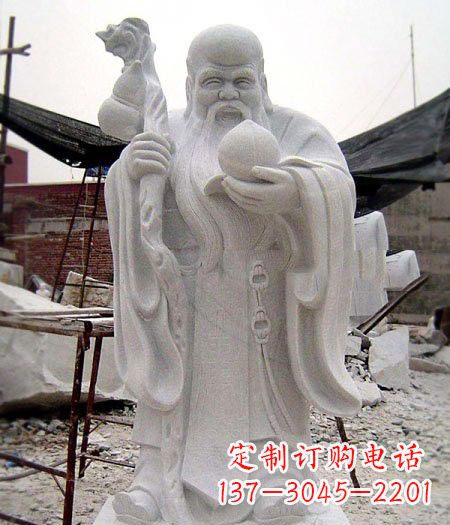 威海大理石寿星雕塑