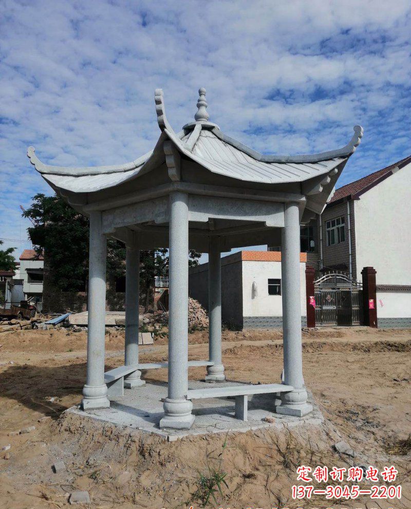 威海典雅大理石凉亭雕塑