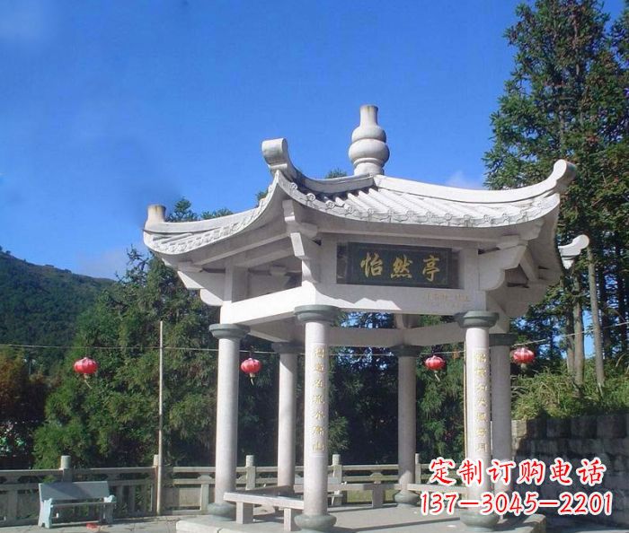 威海精美大理石凉亭雕塑