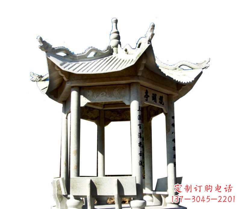 威海大理石凉亭石雕,历史韵味浓郁