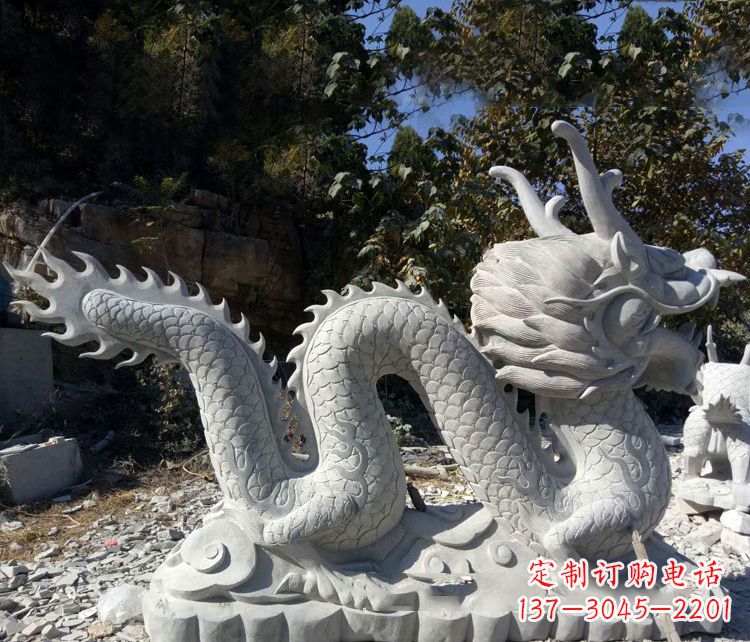 威海大理石龙雕塑