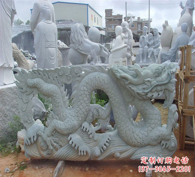 威海大理石龙石雕传承古老文化,精雕细琢的艺术品