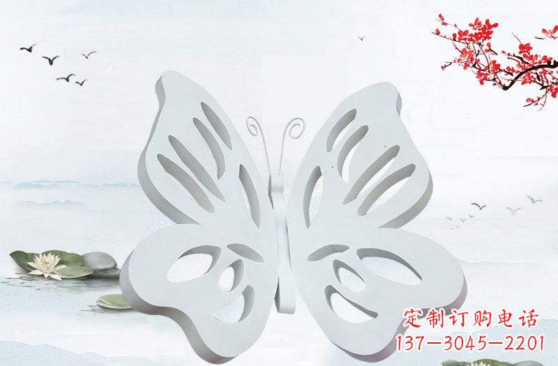 威海高级大理石镂空蝴蝶雕塑