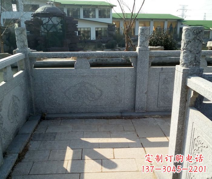 威海精美大理石栏板雕塑