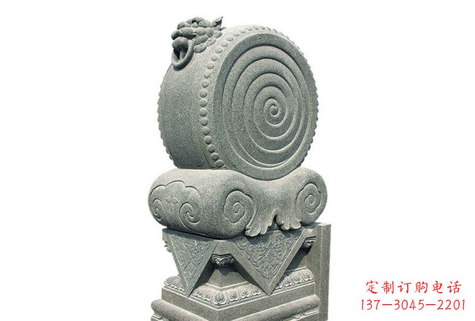 威海门墩招财石雕