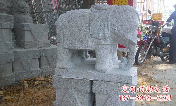 威海中领雕塑大象招财镇宅石雕