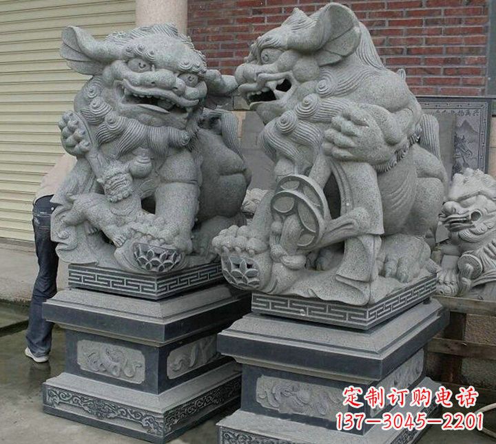 威海大理石狮子雕塑