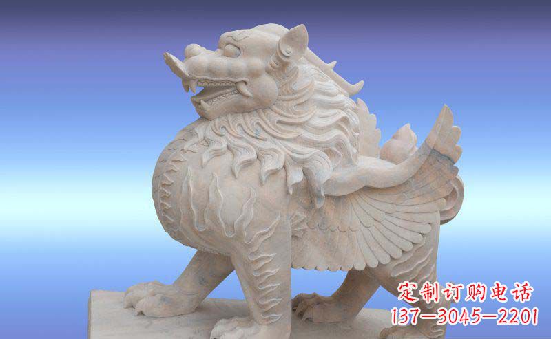 威海大理石貔貅神兽石雕