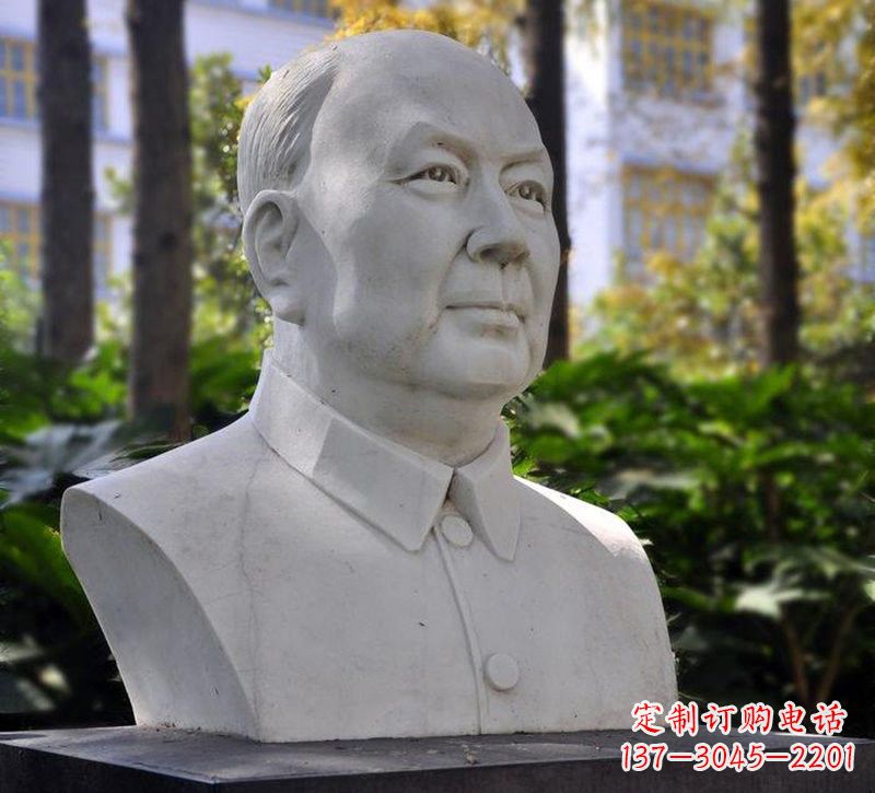 威海大理石钱学森胸像石雕——赞颂改革开放的先驱