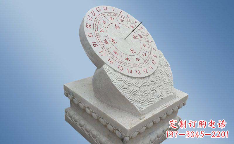 威海精致古典大理石日晷雕塑