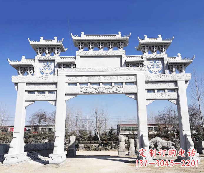 威海大理石牌坊石雕定制