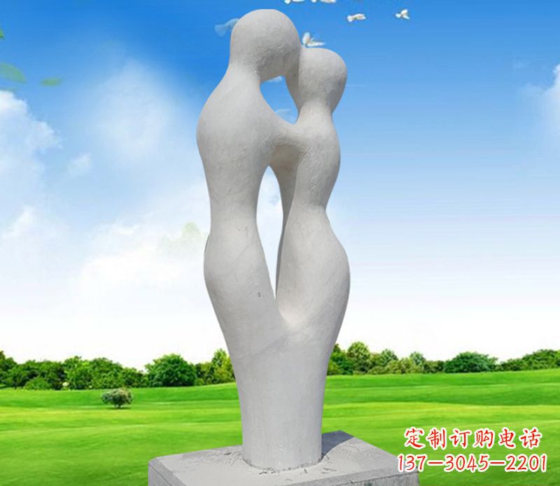 威海大理石少数民族情侣石雕
