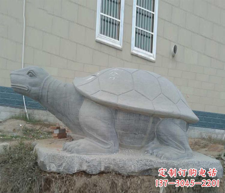 威海大理石乌龟石雕精美的古典风格装饰