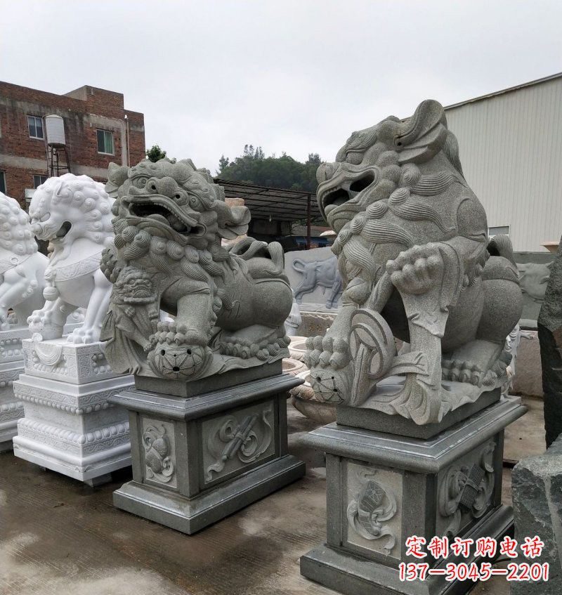 威海大理石南方狮子雕塑