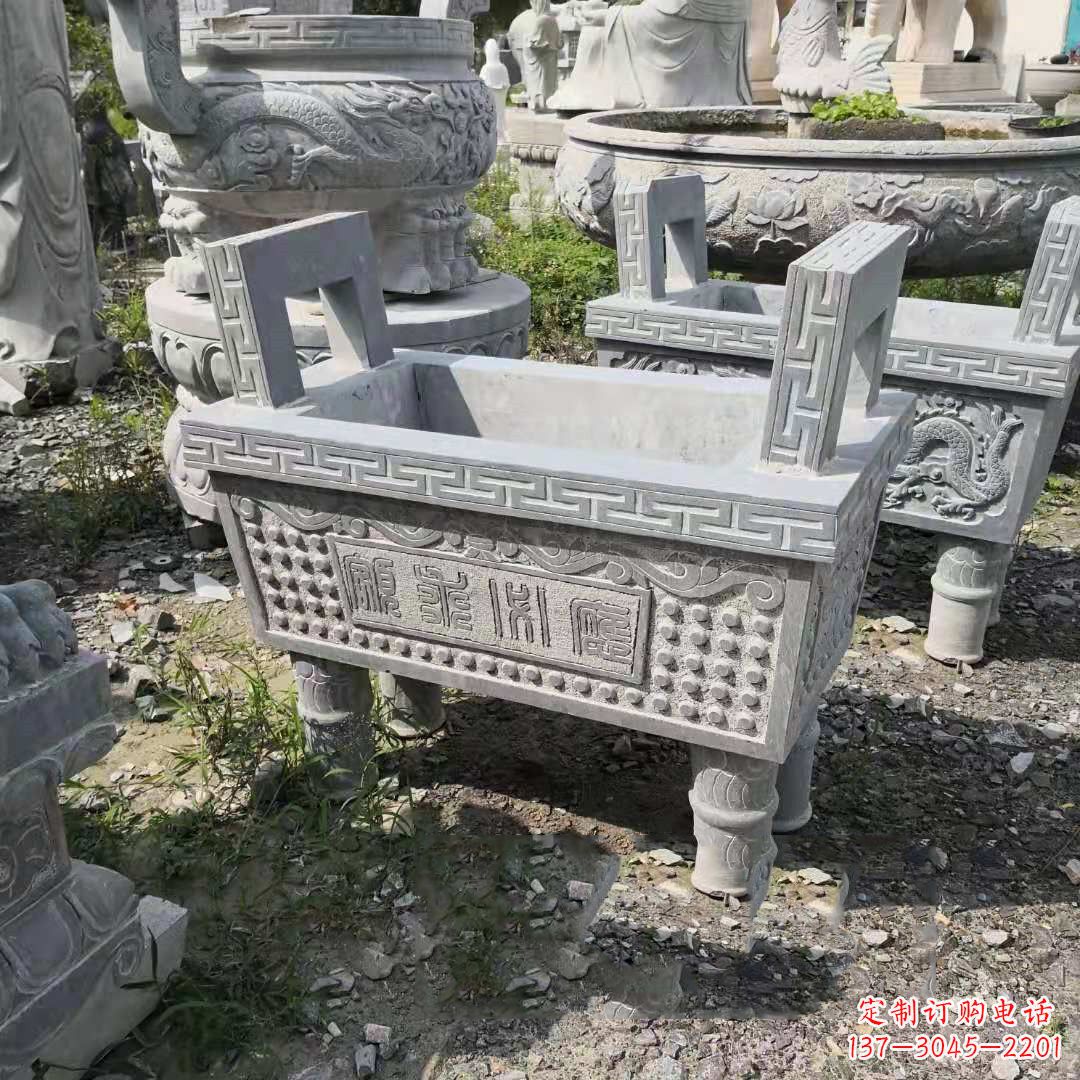 威海精美大理石香炉石雕