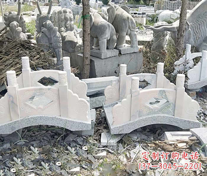 威海精美大理石拱桥雕塑