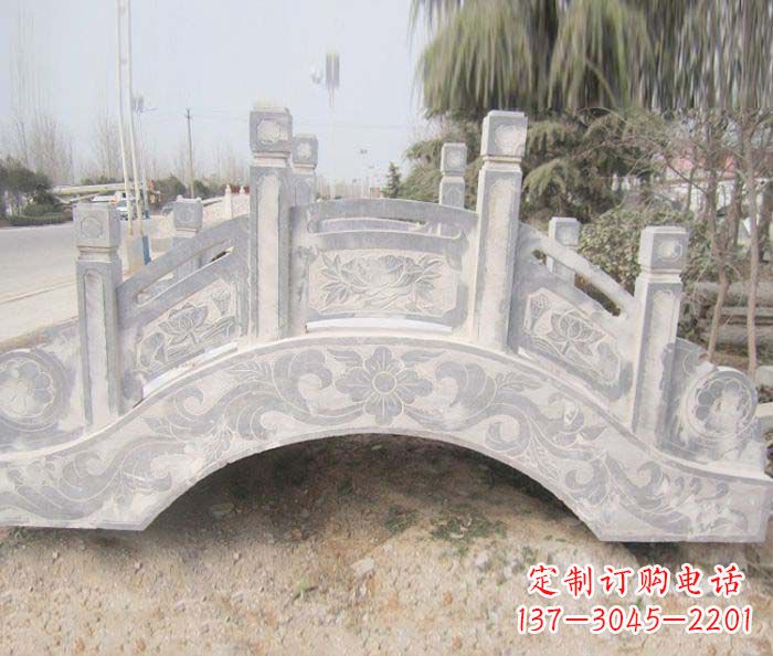 威海精美大理石小型拱桥石雕