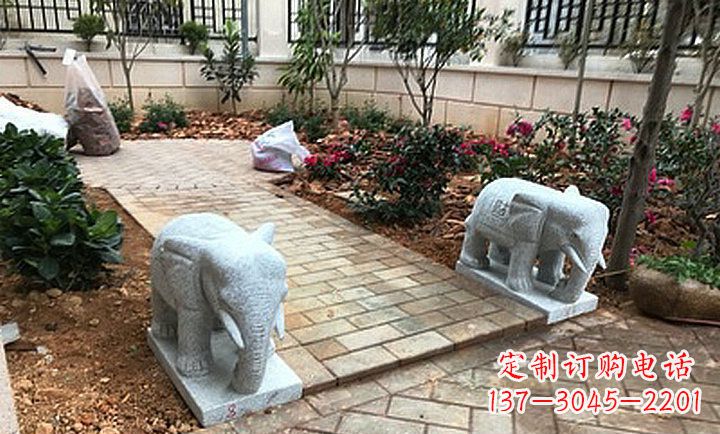 威海大理石小象石雕,让你的大好家园更加美丽
