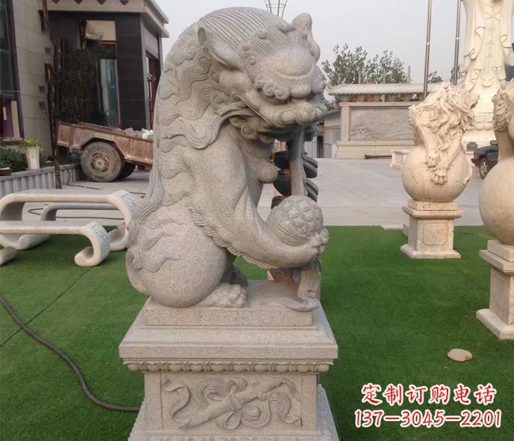 威海优雅精致的大理石独角兽雕塑