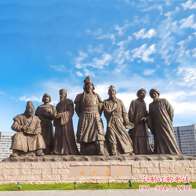 威海成吉思汗雕塑，赞颂大蒙古国建国者