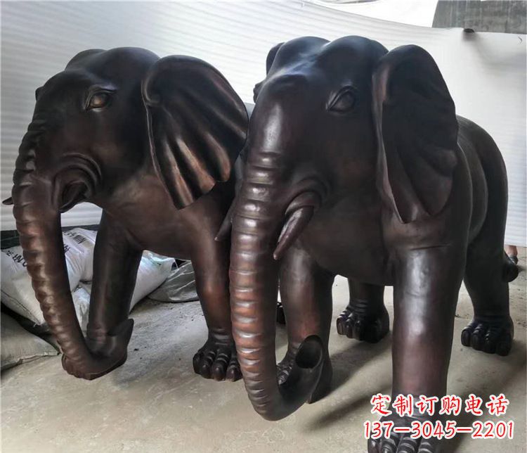 威海大象动物铜雕塑