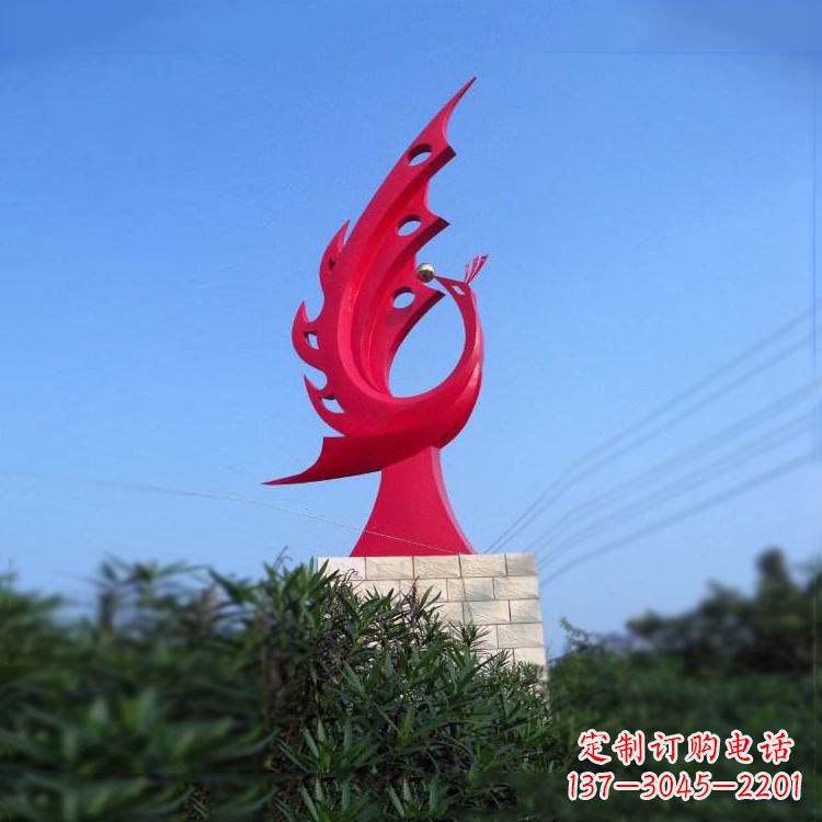 威海凤凰不锈钢雕塑