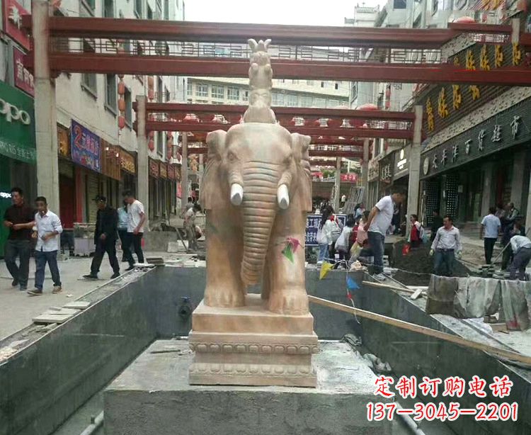 威海大象石材雕塑