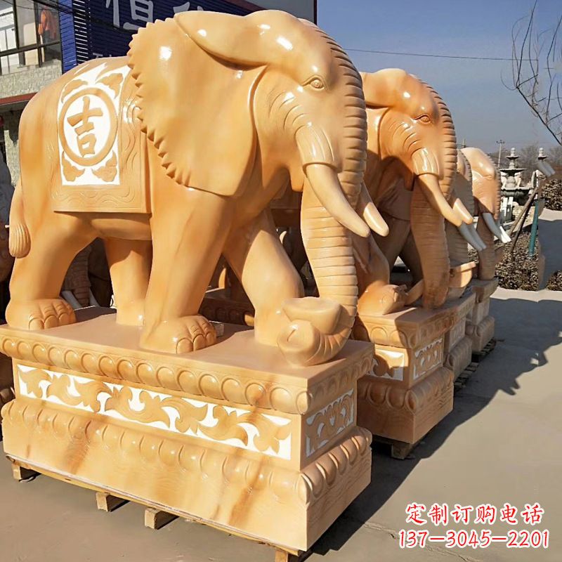 威海大象石雕风水