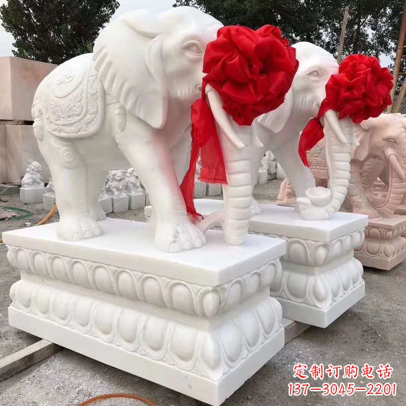 威海大象石雕塑