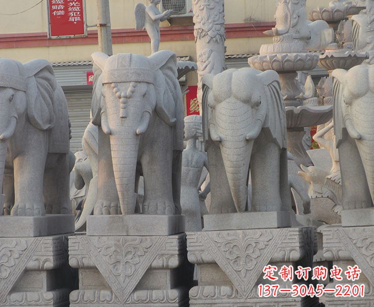 威海大象雕塑——唤醒古老传统的精美石艺