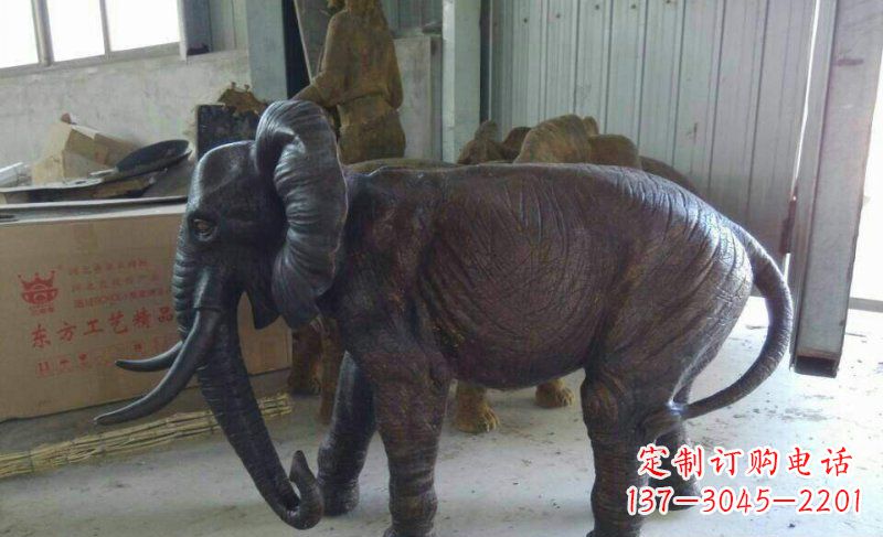 威海大象铜雕广场动物雕塑