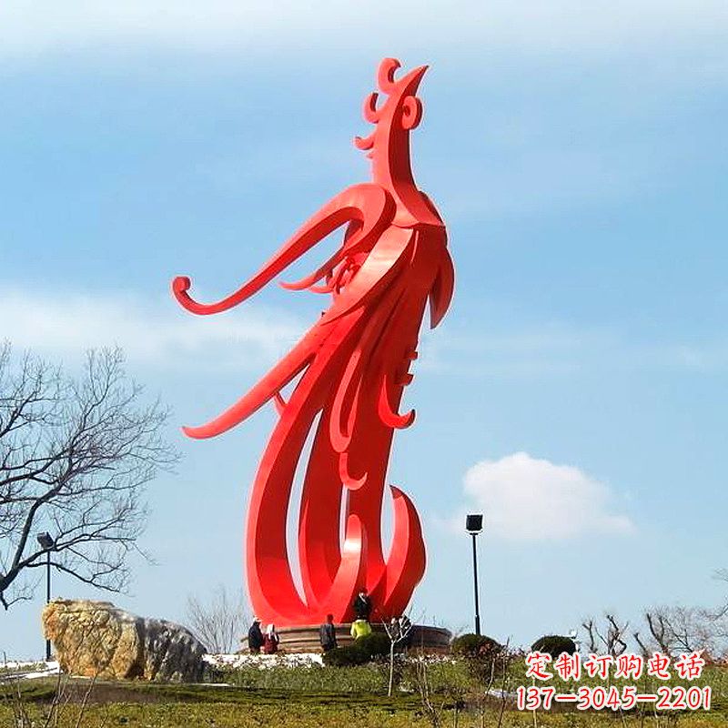 威海凤凰不锈钢雕塑,增添景区魅力