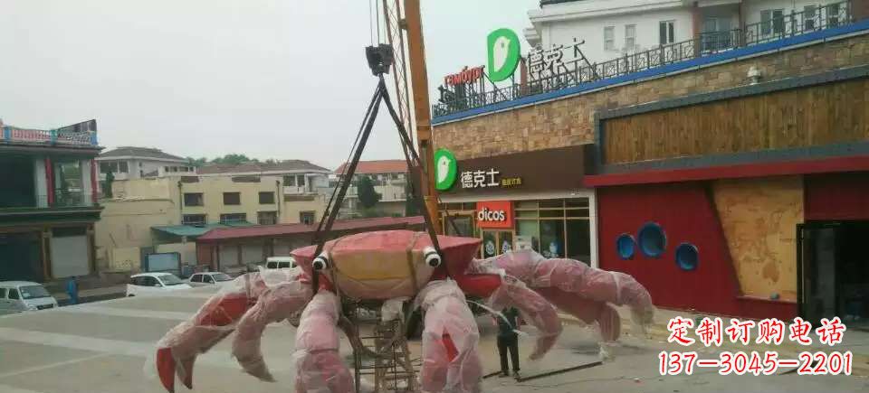 威海11英寸不锈钢螃蟹雕塑