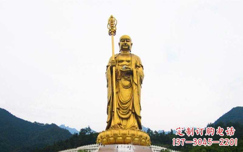 威海高端定制大型地藏菩萨铜雕