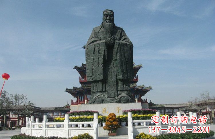威海大型锻铜孔子雕像,非凡之美