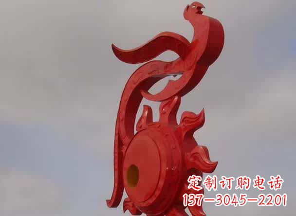 威海精美凤凰不锈钢雕塑