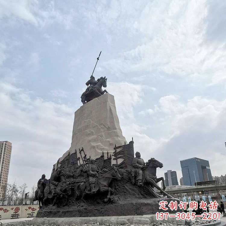 威海精美西汉名将石雕像——荣耀霍去病