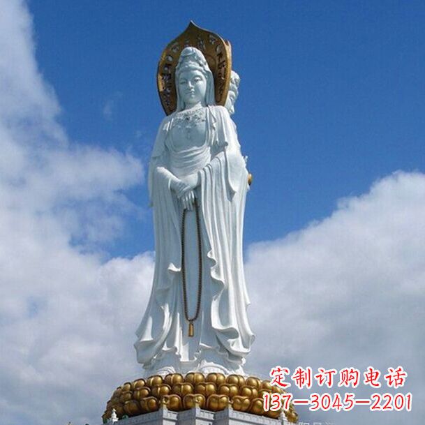 威海观音石雕大型景观雕塑