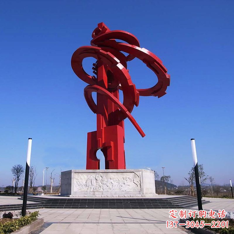 威海精美龙形不锈钢景观雕塑