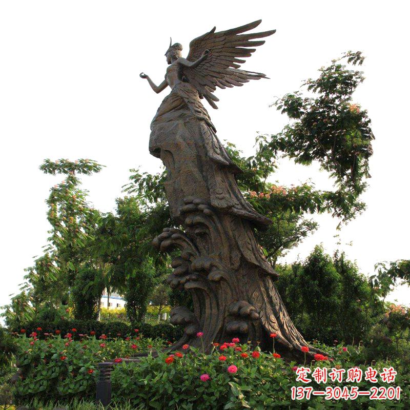 威海中领雕塑-神话传说中的精卫海景观雕塑